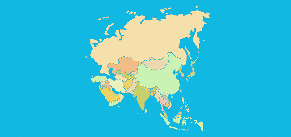 blank map of asia quiz